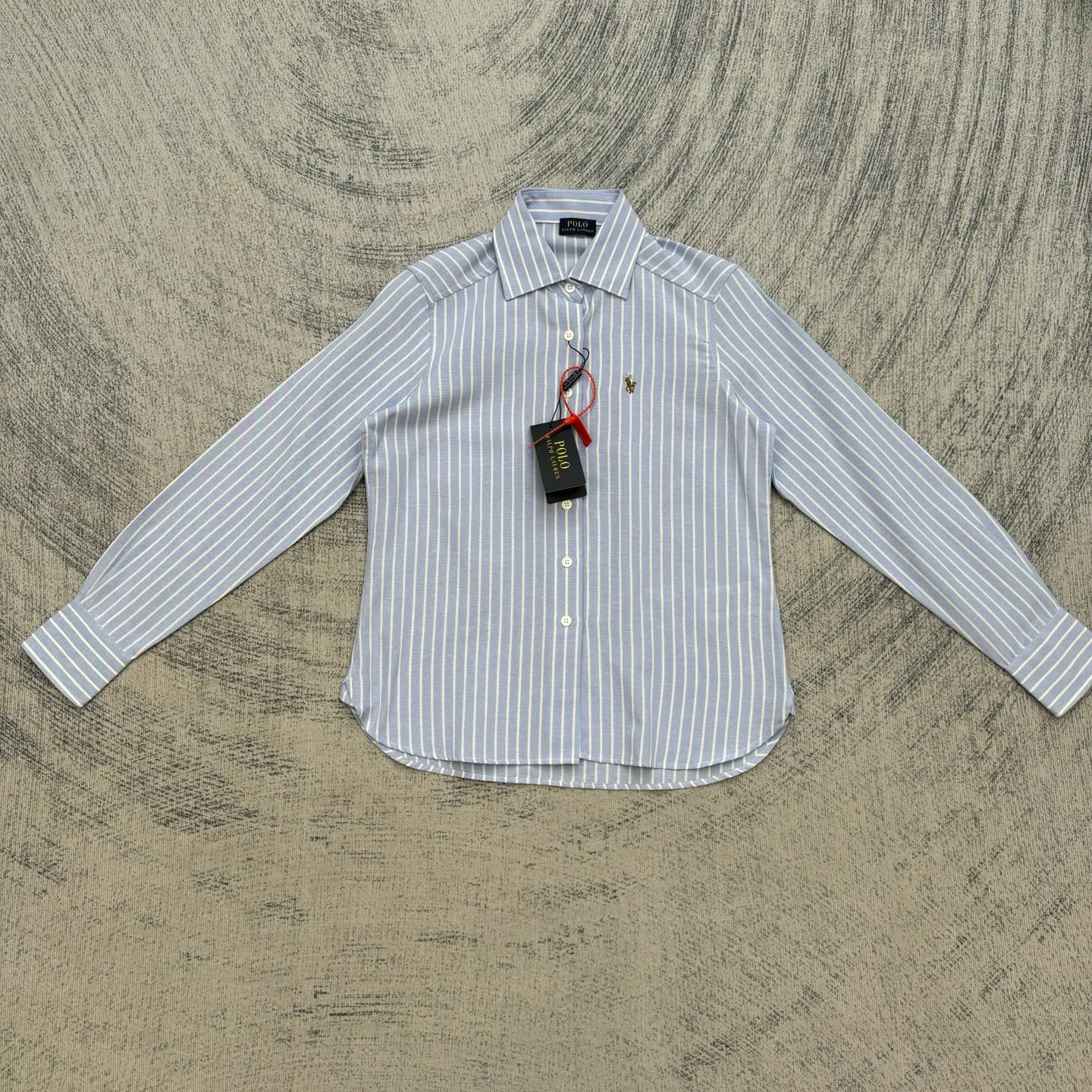 P360 polo Ralph Lauren striped lapel embroidered shirt size s/m/l/xl